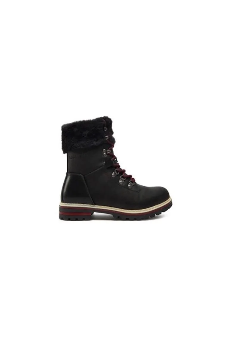 Ghete dama  304342998, Piele ecologica, Negru, Negru