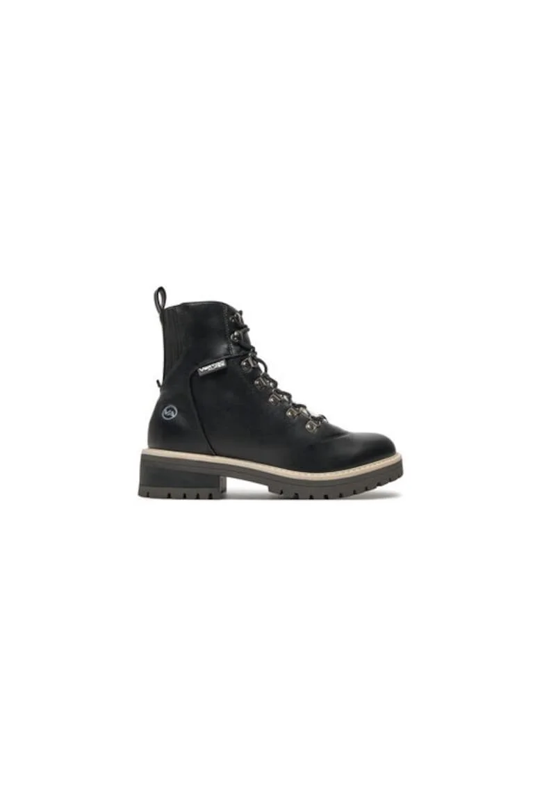 Ghete dama  304392504, Piele ecologica, Negru, Negru