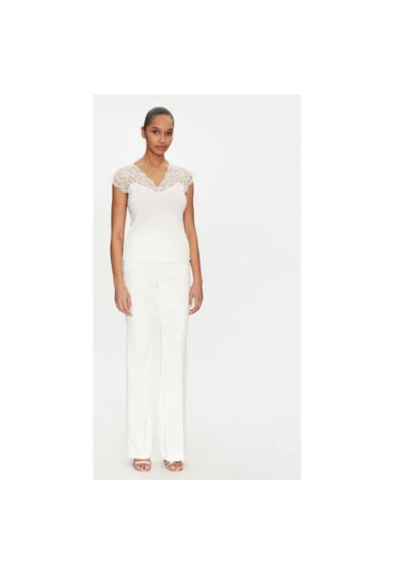 Bluza dama,  305252937, Poliester/Viscoza, Alb, Alb