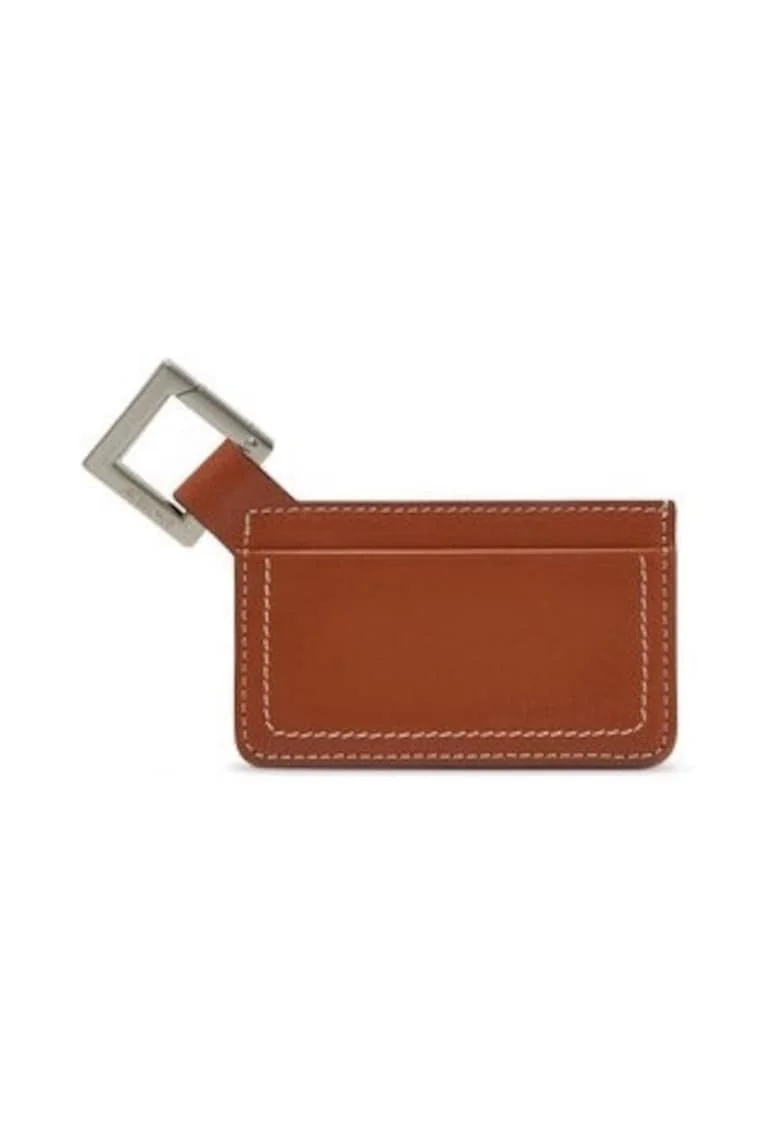 Portofel barbati,  etui pentru carduri, maro, 10x6 cm