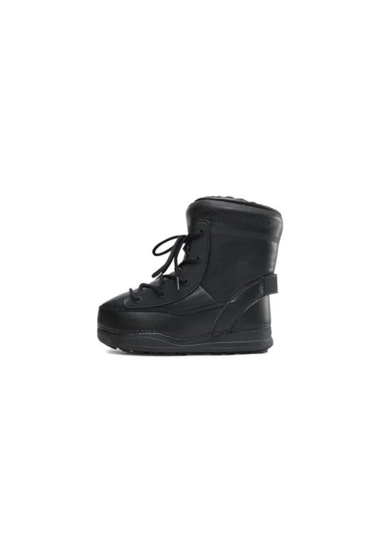 Ghete dama  300811498, Piele ecologica, Negru, Negru