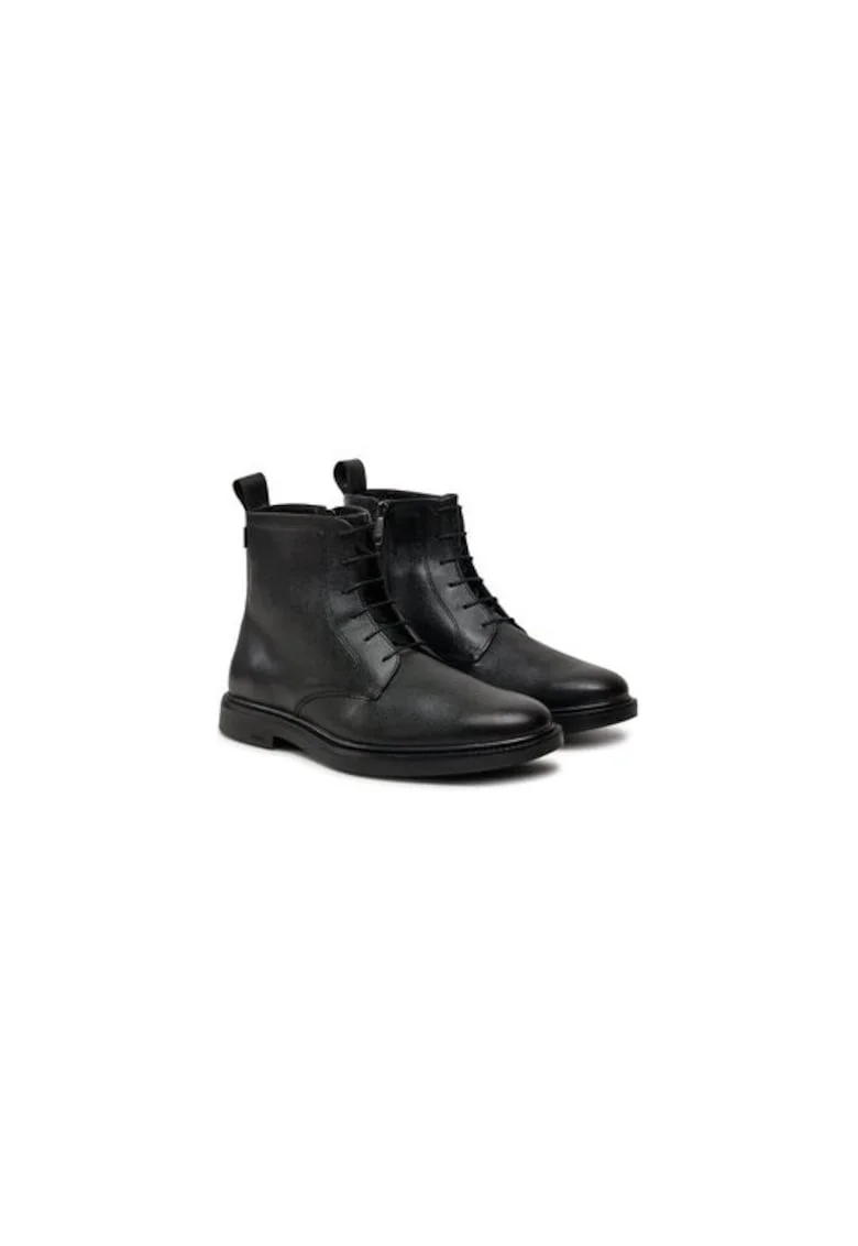 Ghete barbati  304261893, Piele naturala, Negru, Negru
