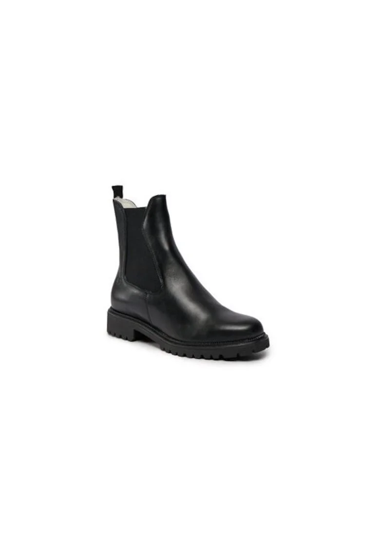 Ghete dama  303142582, Piele naturala, Negru, Negru