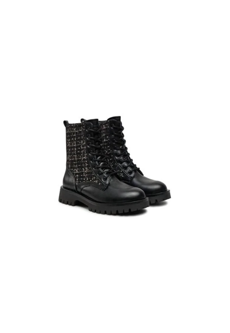 Ghete dama  304293382, Piele ecologica, Negru, Negru