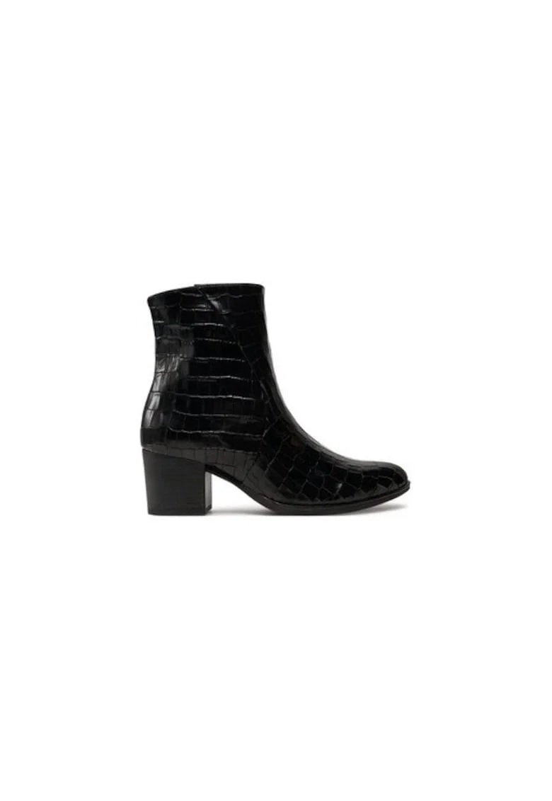 Ghete dama  304338649, Piele naturala, Negru, Negru