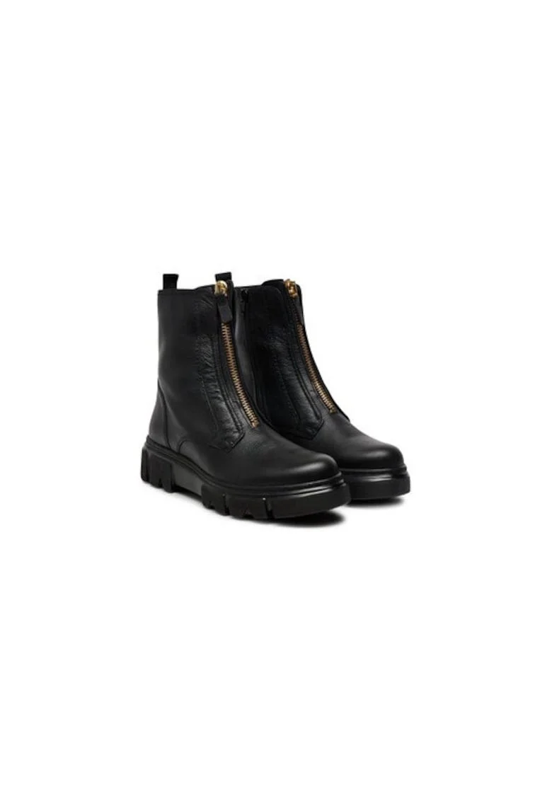 Ghete dama  304338458, Piele naturala, Negru, Negru