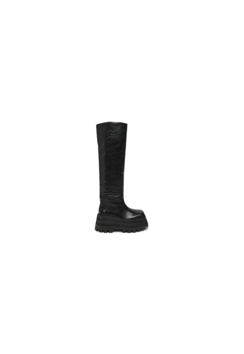 Cizme dama  304908323, Piele naturala, Negru, Negru