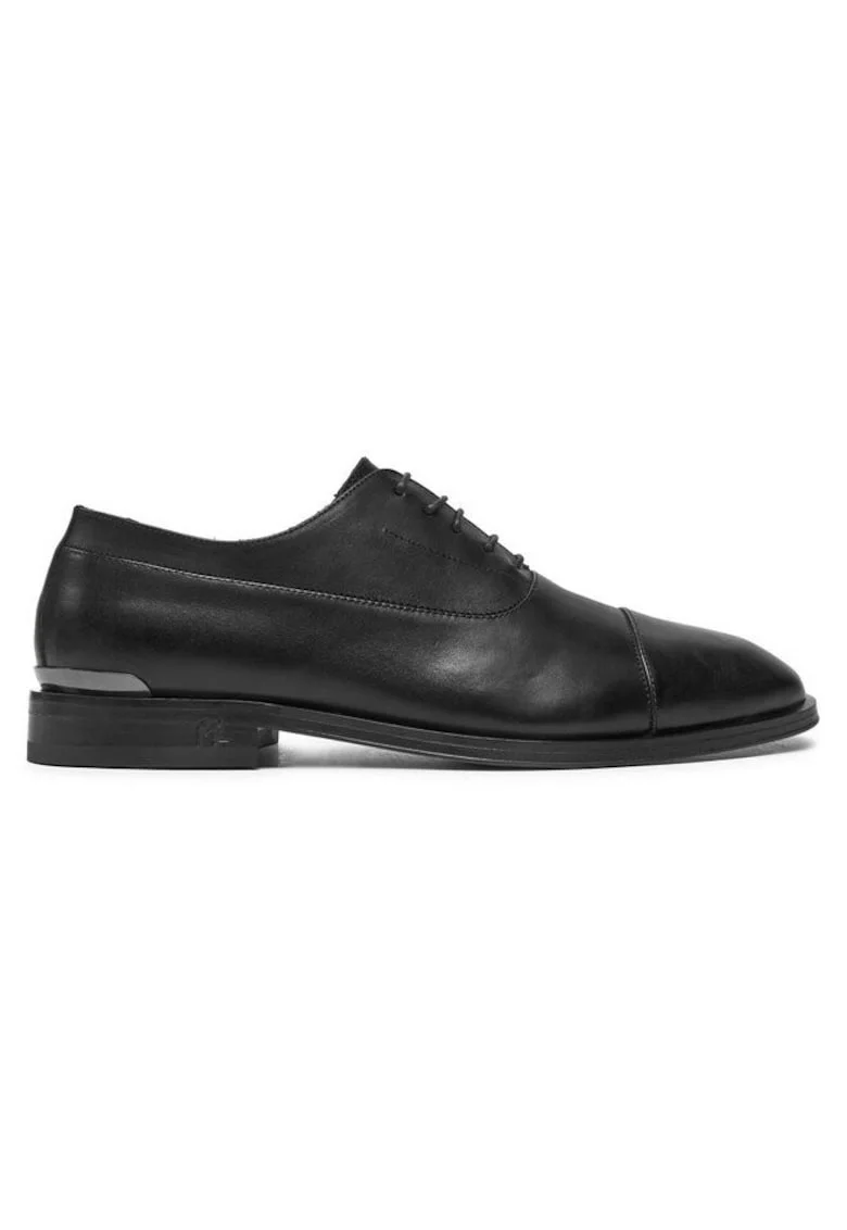 Pantofi barbati  304499098, Piele naturala, Negru, Negru