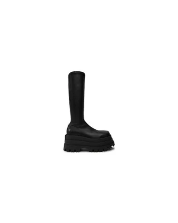 Cizme dama  304933578, Piele ecologica, Negru, Negru