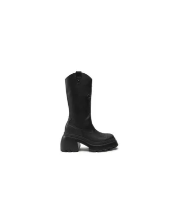 Cizme dama  304437434, Piele ecologica, Negru, Negru