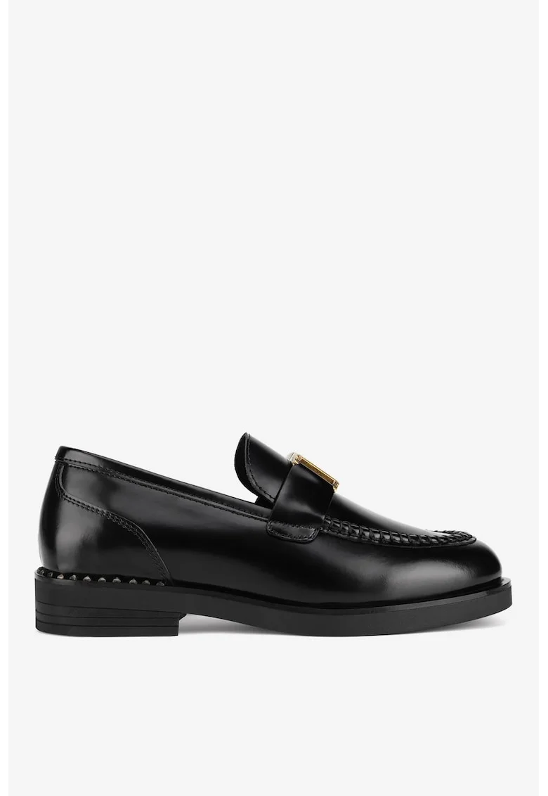 Mocasini dama  5903419650062, Piele naturala, Negru, Negru
