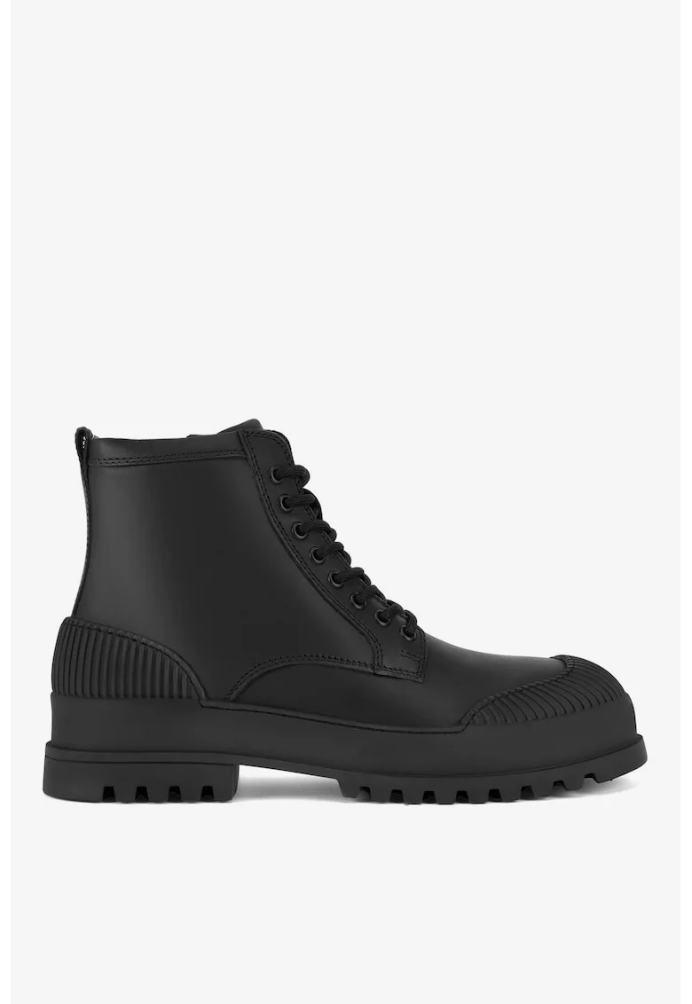 Ghete barbati  5903419652622, Piele naturala, Negru, Negru