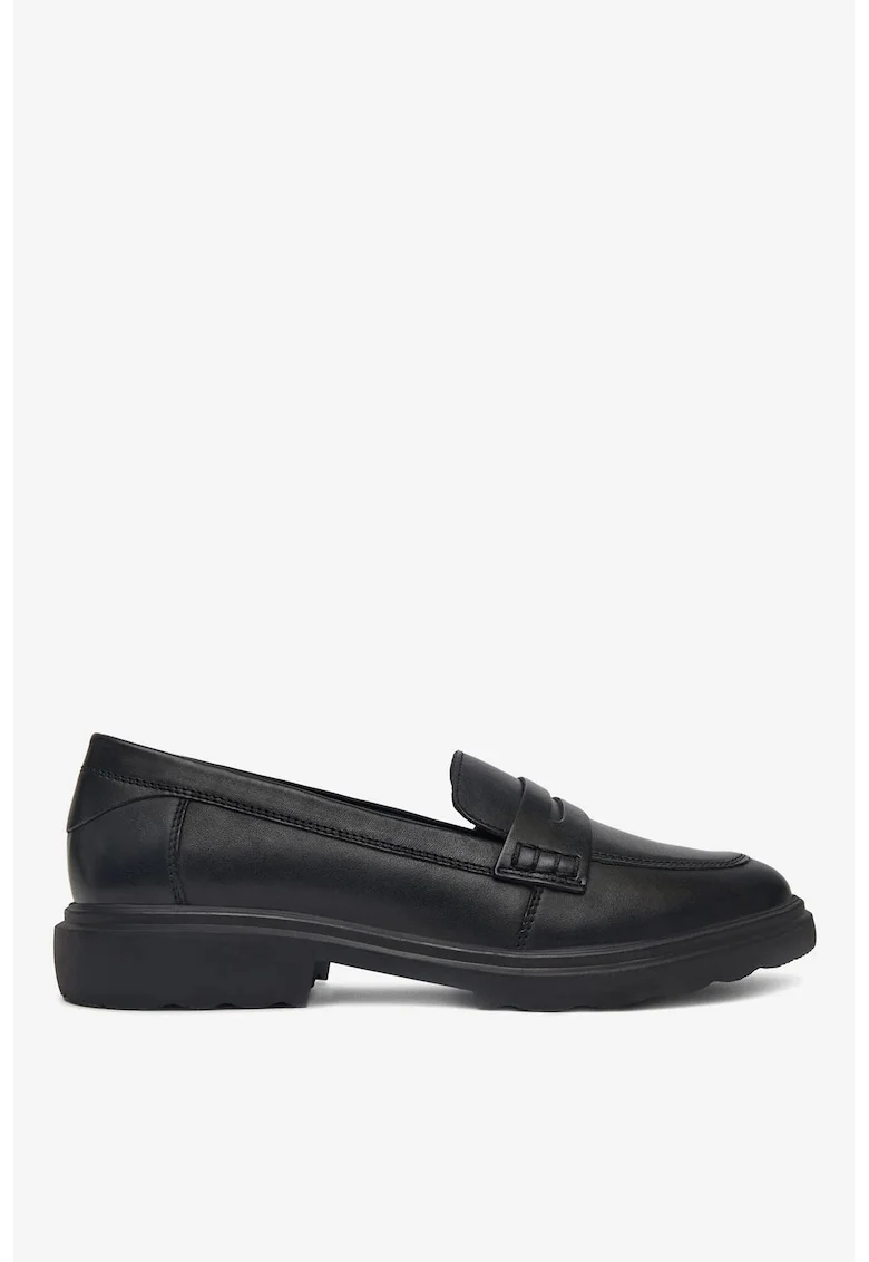 Mocasini dama  5903419771927, Piele naturala, Negru, Negru
