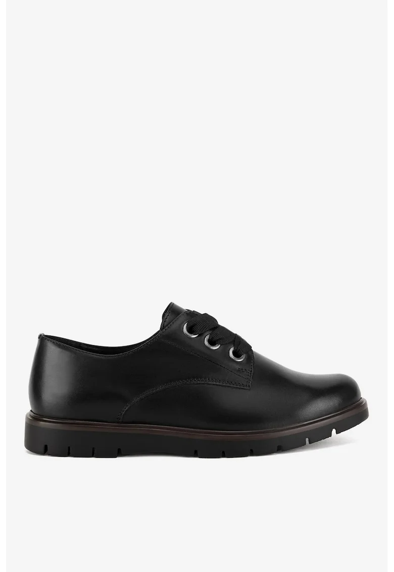 Pantofi dama  5903698045955, Piele naturala, Negru, Negru