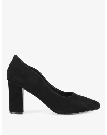 Pantofi dama  5903698049281, Piele intoarsa, Negru, Negru