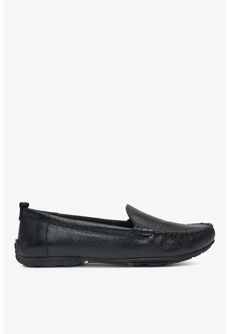 Mocasini dama  5903698700373, Piele naturala, Negru, Negru