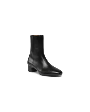 Ghete dama  303531591, Piele naturala, Negru, Negru