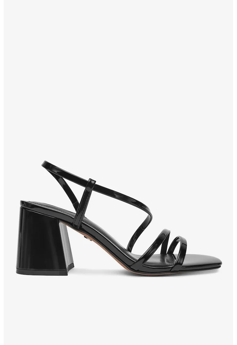 Sandale dama  5904862875194, Piele ecologica, Negru, Negru