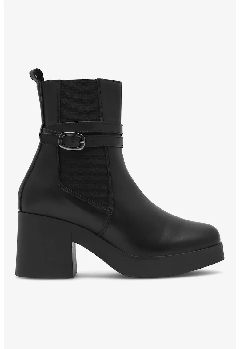 Ghete dama  5905588241270, Piele naturala, Negru, Negru