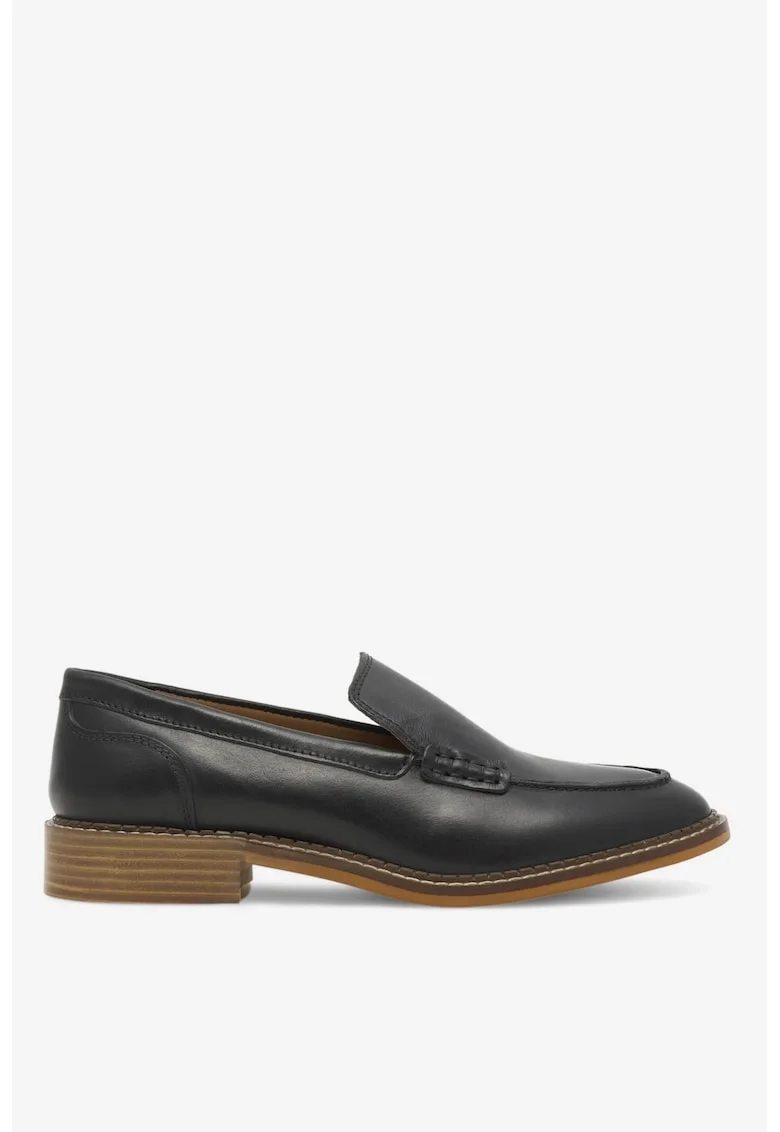 Mocasini dama  5905588331100, Piele naturala, Negru, Negru