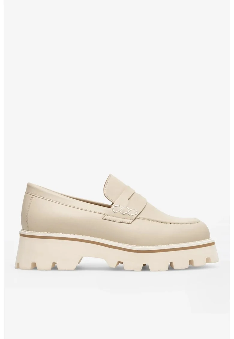 Mocasini dama  5905588513940, Piele naturala, 41 EU, Bej