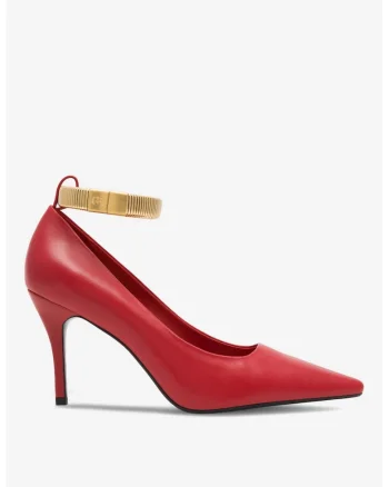 Pantofi dama  5905588657804, Piele naturala, Rosu, Rosu