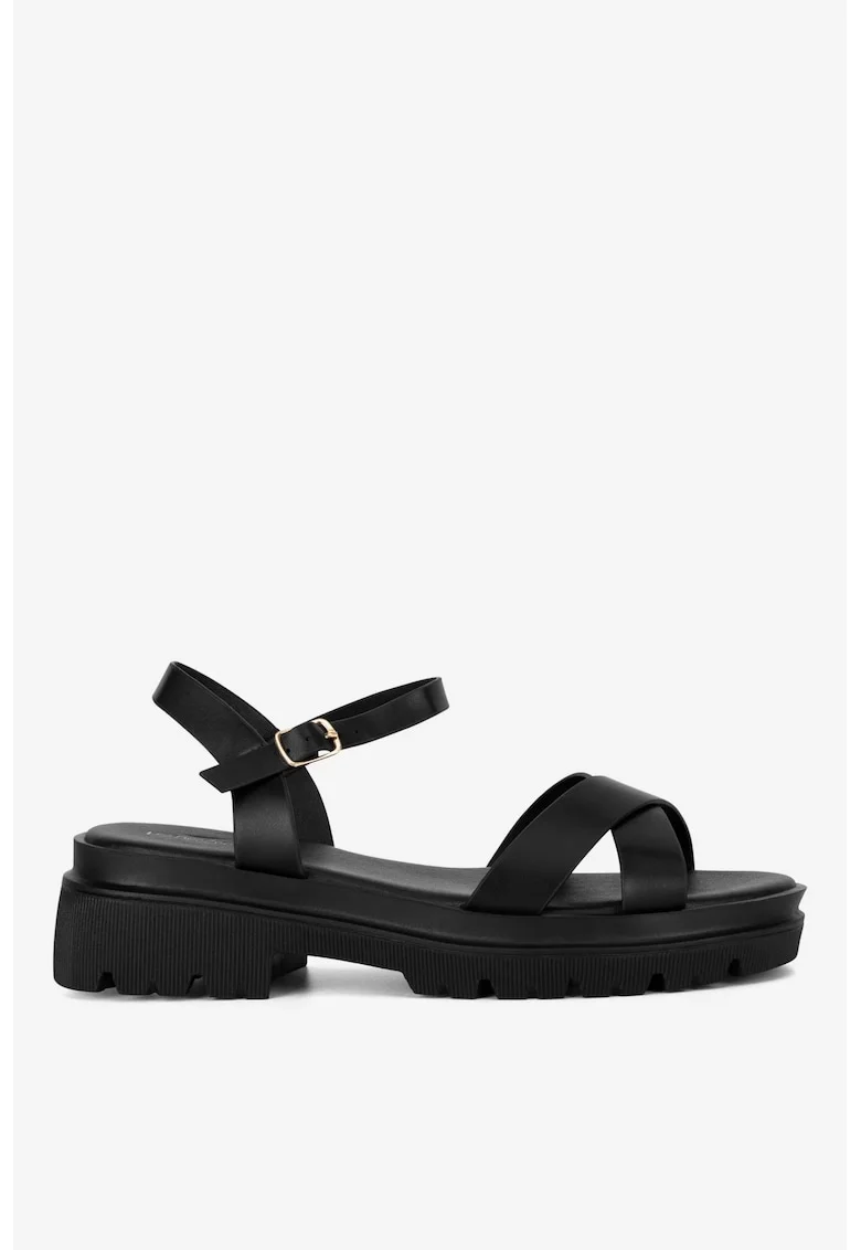 Sandale dama  5905588696834, Sintetic, Negru, Negru