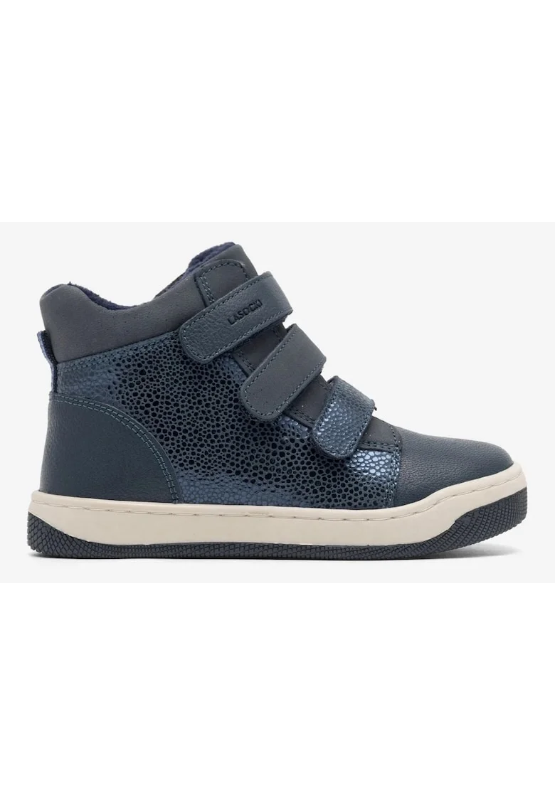 Ghete fete  5905588722410, Piele naturala, Albastru, Albastru
