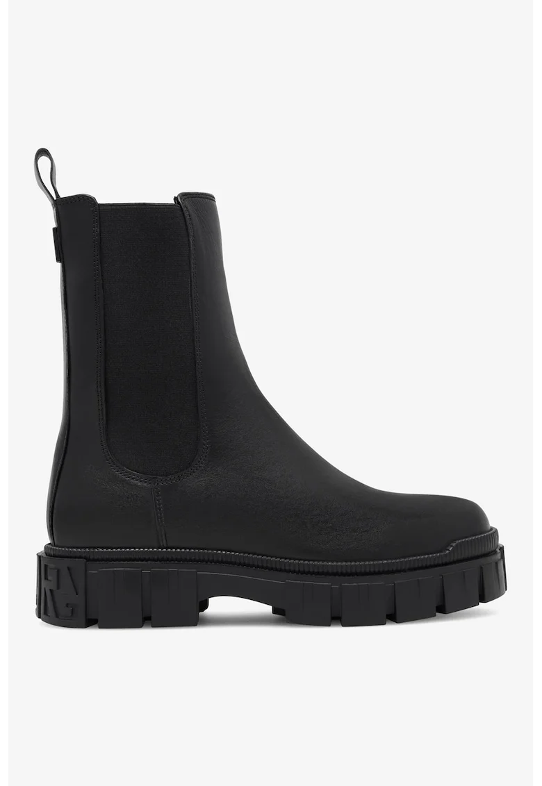 Ghete dama  5905588012931, Piele naturala, Negru, Negru