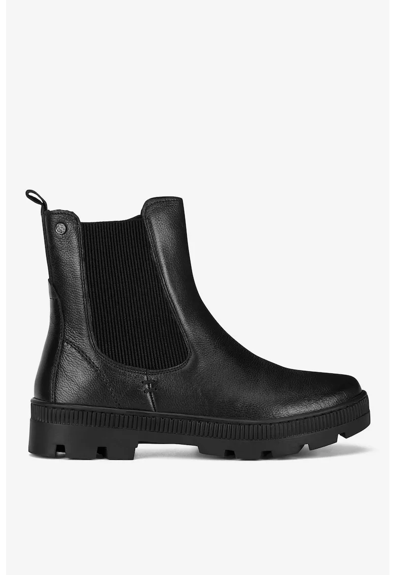 Ghete dama  5905588753674, Piele naturala, Negru, Negru