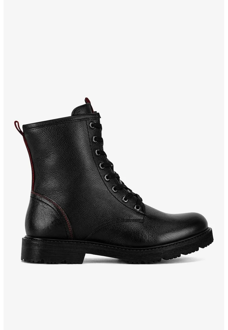 Ghete dama  5905588761389, Piele naturala, Negru, Negru