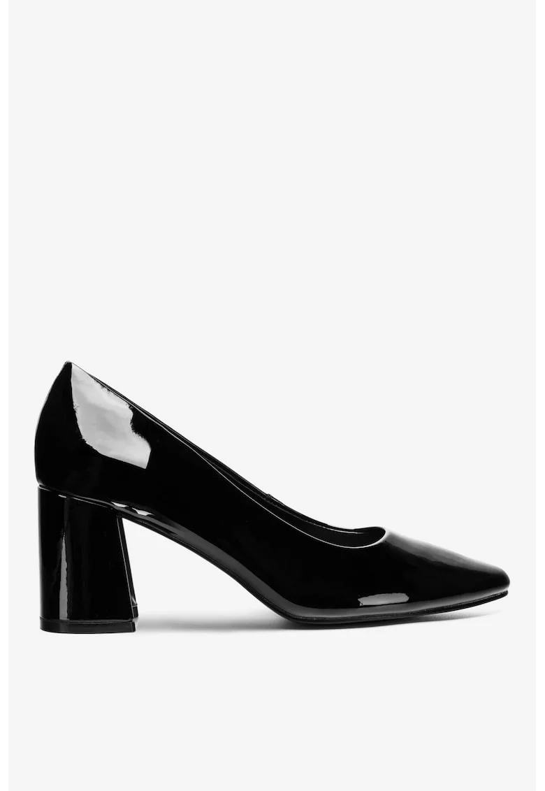 Pantofi dama  5905588766568, Sintetic, Negru, Negru