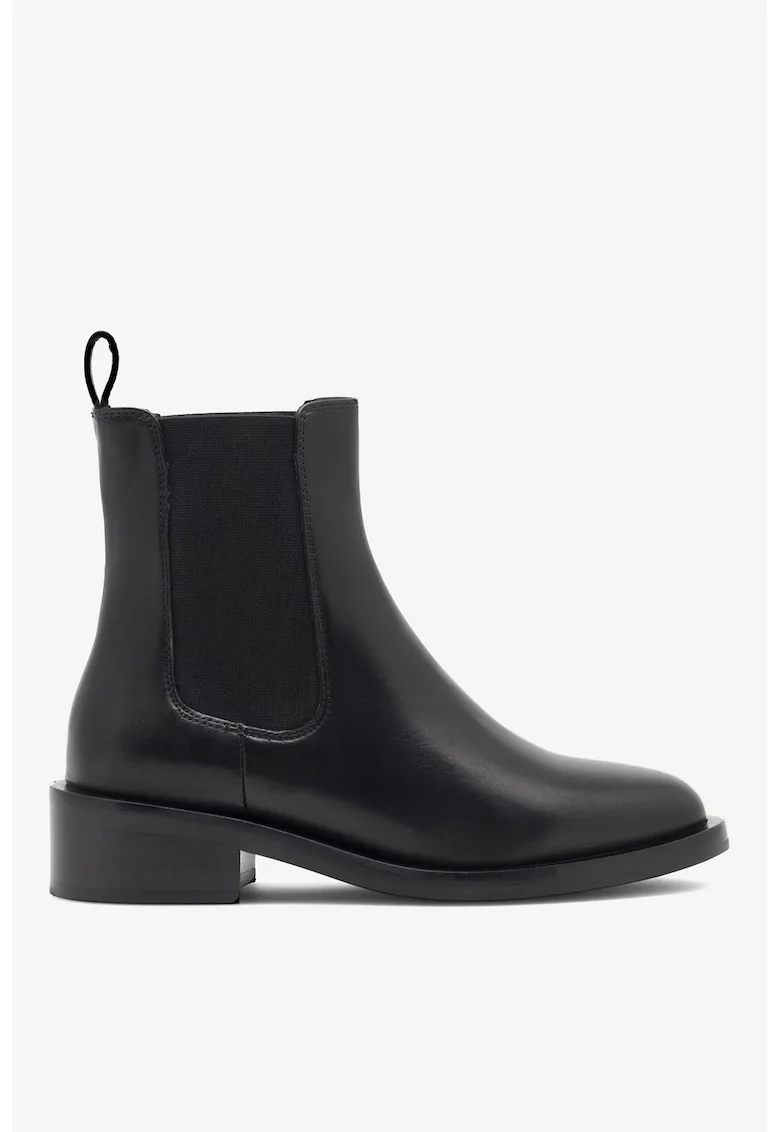 Ghete dama  5905588048510, Piele naturala, Negru, Negru