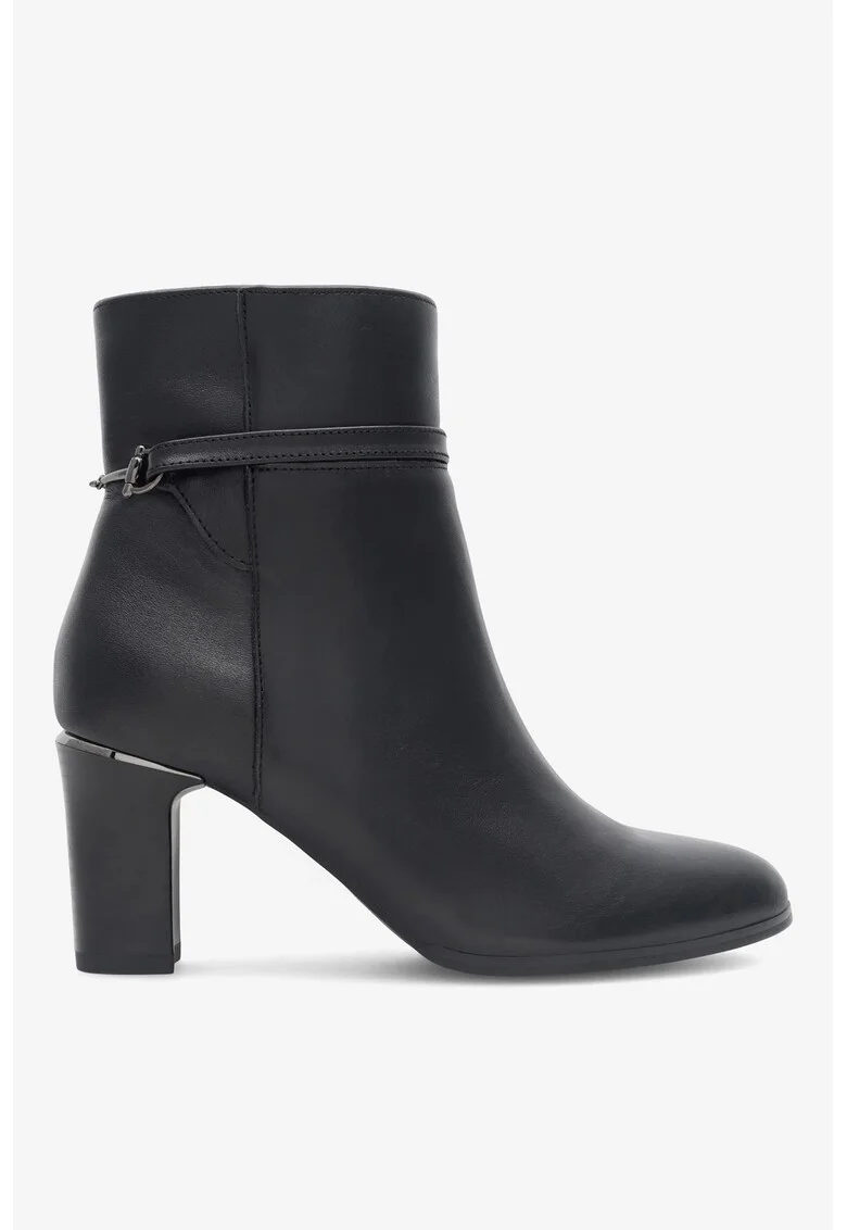 Ghete dama  5905588792710, Piele naturala, Negru, Negru