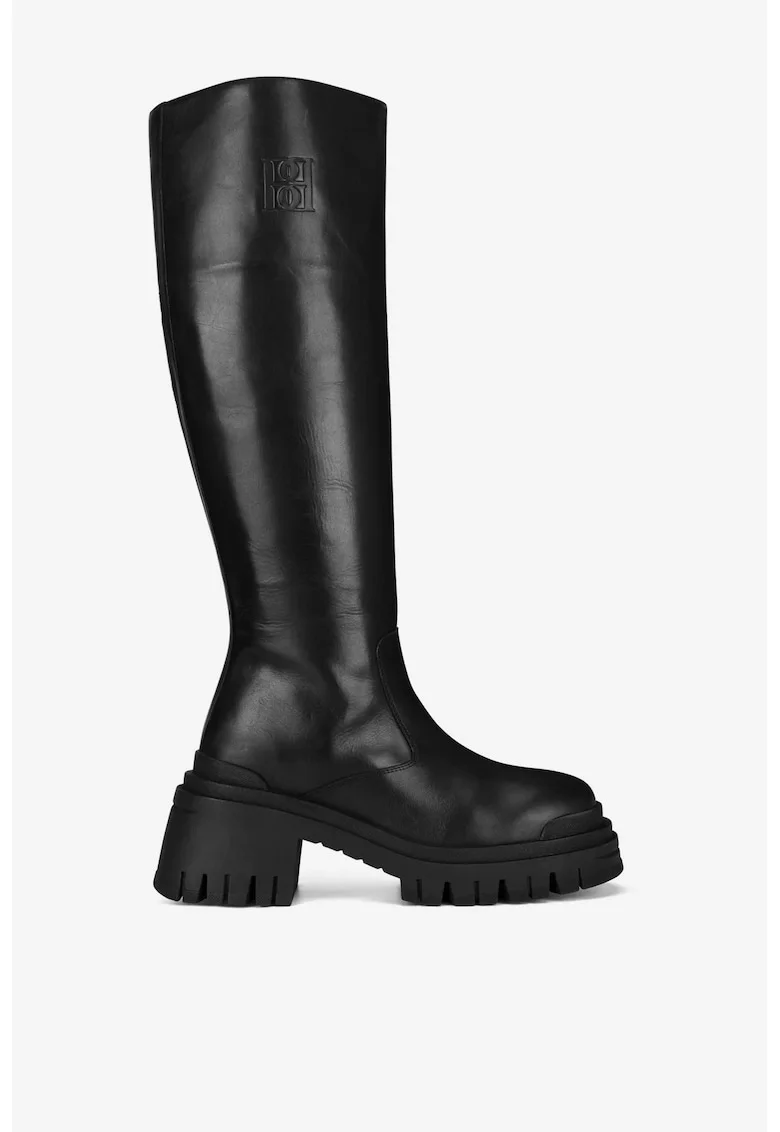 Cizme dama  5905588814672, Piele naturala, Negru, Negru