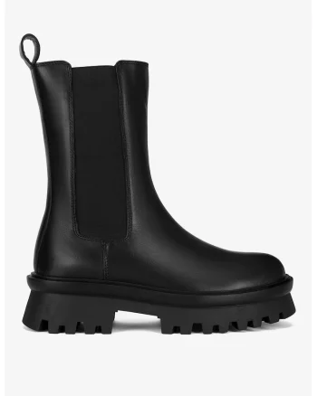 Ghete dama  5905588815037, Piele naturala, Negru, Negru