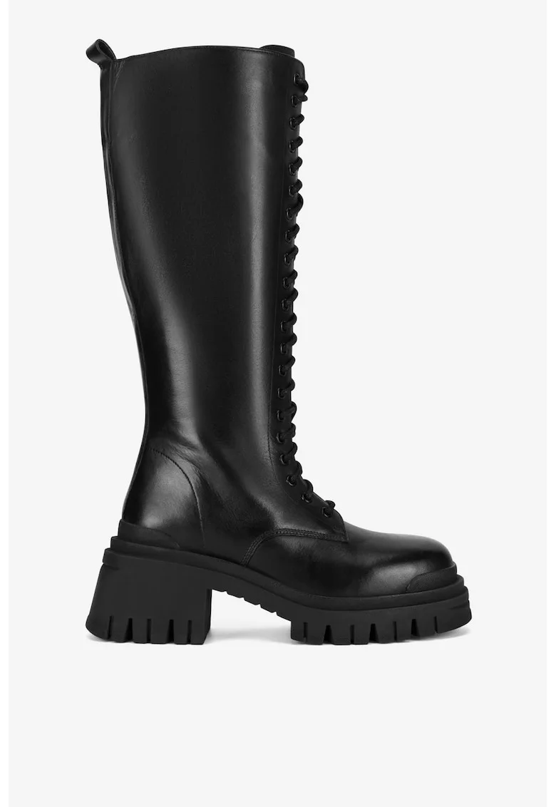 Cizme dama  5905588815297, Piele naturala, Negru, Negru