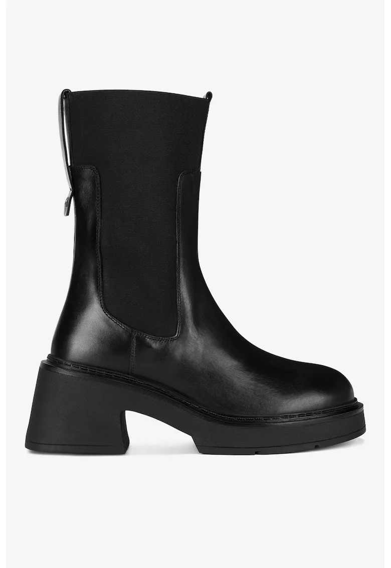 Ghete dama  5905588814399, Piele naturala, Negru, Negru
