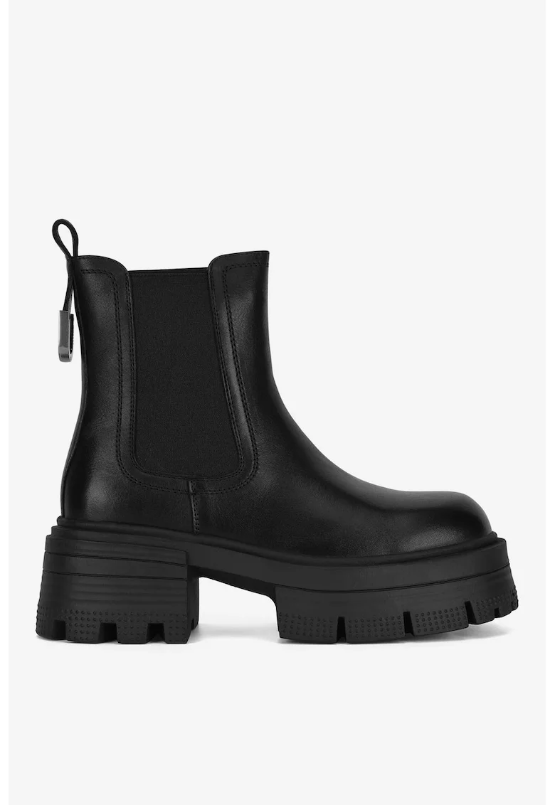 Ghete dama  5905588841906, Piele naturala, Negru, Negru