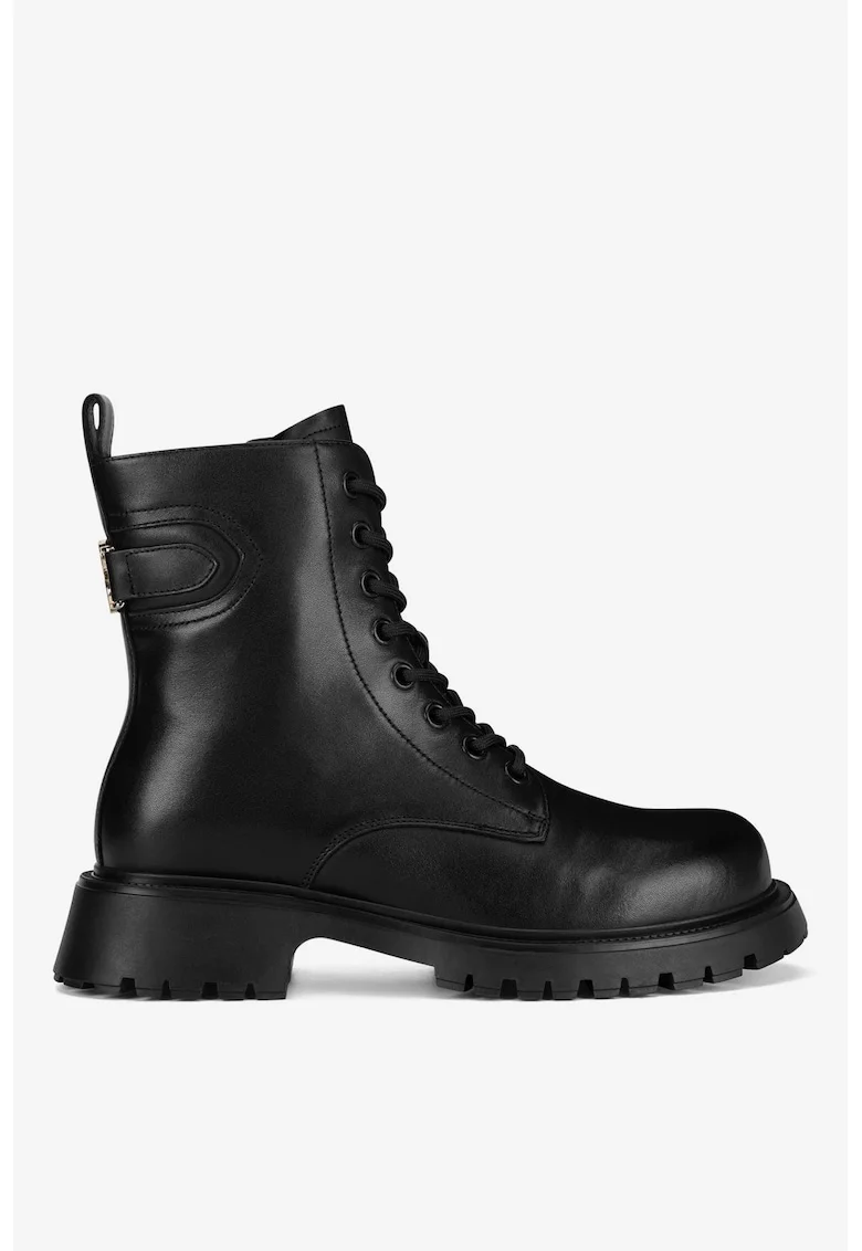 Ghete dama  5905588841975, Piele naturala, Negru, Negru