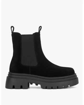 Ghete dama  5905588841838, Piele intoarsa, Negru, Negru
