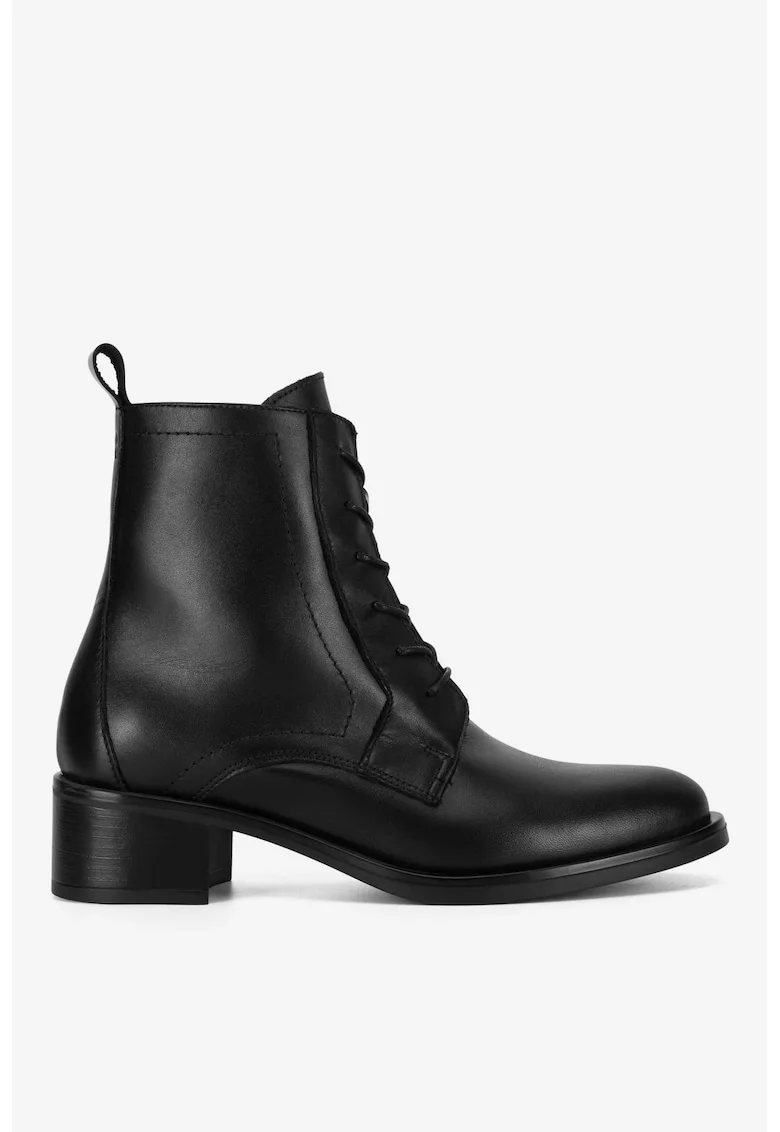 Ghete dama  5905588845089, Piele naturala, Negru, Negru