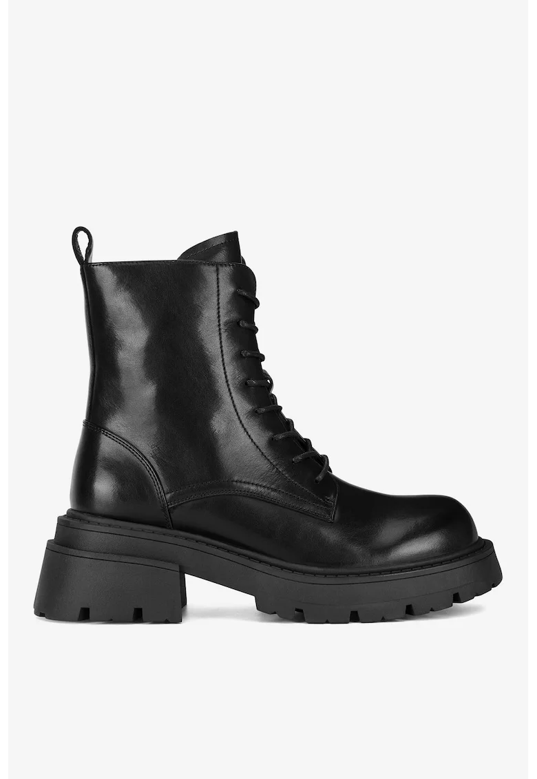 Ghete dama  5905588842262, Piele naturala, Negru, Negru