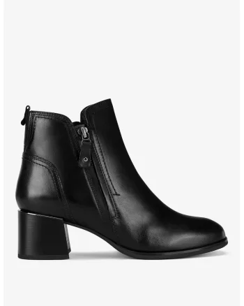 Ghete dama  5905588878360, Piele naturala, Negru, Negru