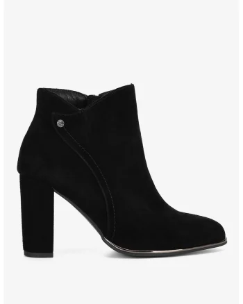 Ghete dama  5905588884859, Piele intoarsa, Negru, Negru