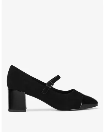 Pantofi dama  5905588889045, Piele intoarsa, Negru, Negru