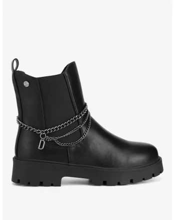 Ghete dama  5905588892991, Sintetic, Negru, Negru