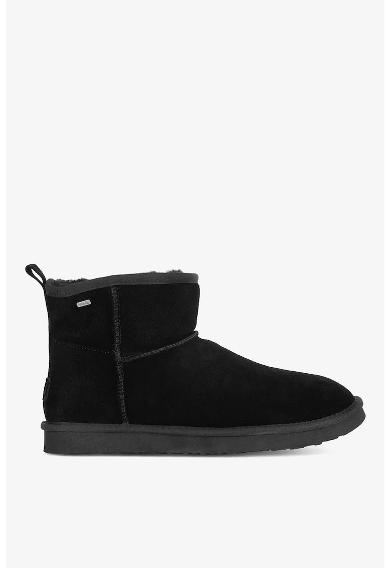 Ghete dama  5905588893752, Piele intoarsa, Negru, Negru