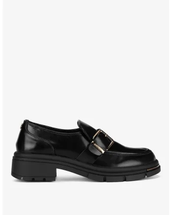 Mocasini dama  5905588896104, Sintetic, Negru, Negru