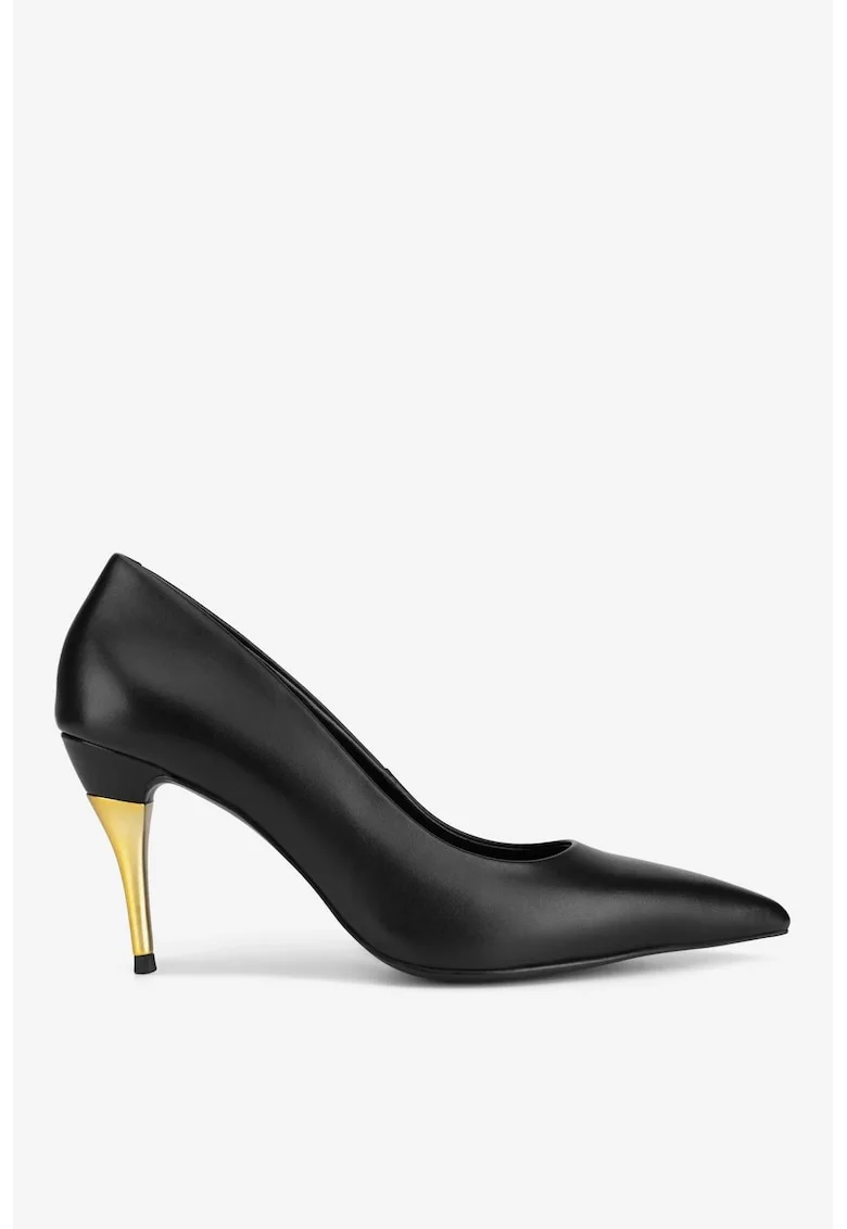 Pantofi dama  5905588907565, Piele naturala, Negru, Negru